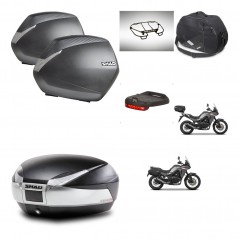 SHAD SH48 trunk + mounting bracket SH36 suitcases accessories TITANIUM PREMIUM KIT-481611