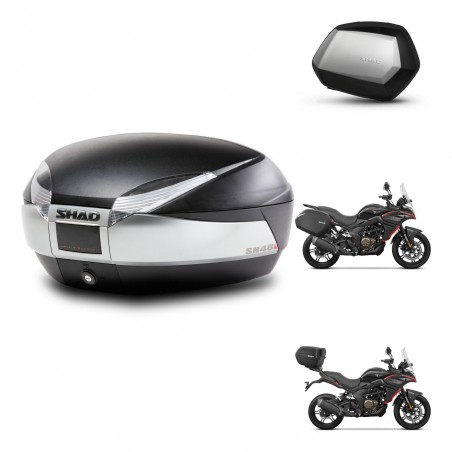 SHAD Maletas SH35 PREMIUM + soporte montaje baul SH48 TITANIUM KIT-481620