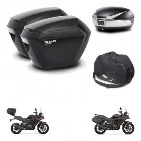 SHAD Baul SH48 + soporte montaje maletas sh23 accesorios TITANIUM PREMIUM KIT-481631