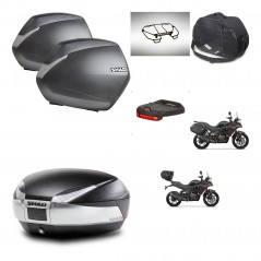 SHAD SH48 trunk + mounting bracket SH36 suitcases accessories TITANIUM PREMIUM KIT-481659
