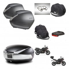 SHAD SH48 trunk + mounting bracket SH36 suitcases accessories TITANIUM PREMIUM KIT-481660