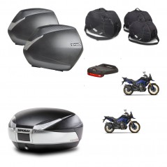 SHAD SH48 trunk + mounting bracket SH36 suitcases accessories TITANIUM PREMIUM KIT-481684