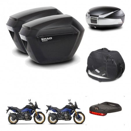 SHAD SH48 trunk + mounting bracket sh23 suitcases accessories TITANIUM PREMIUM KIT-481685