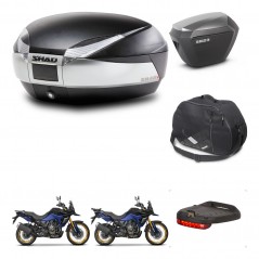 SHAD Maletas sh23 alu + soporte montaje baul SH48 accesorios TITANIUM PREMIUM KIT-481688