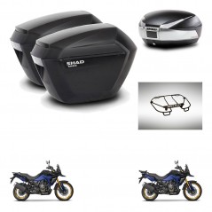 SHAD Baul SH48 + soporte montaje maletas sh23 accesorios TITANIUM PREMIUM KIT-481691