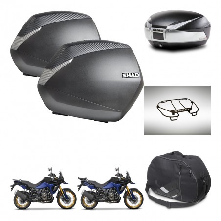 SHAD Baul SH48 + soporte montaje maletas SH36 accesorios TITANIUM PREMIUM KIT-481701