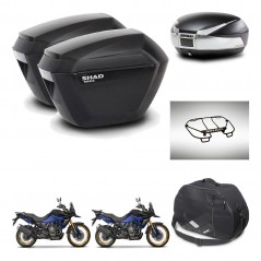 SHAD SH48 trunk + mounting bracket sh23 suitcases accessories TITANIUM PREMIUM KIT-481703