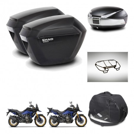 SHAD Baul SH48 + soporte montaje maletas sh23 accesorios TITANIUM PREMIUM KIT-481703