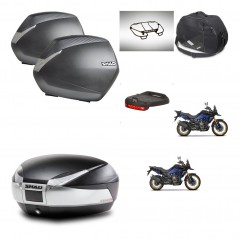 SHAD SH48 trunk + mounting bracket SH36 suitcases accessories TITANIUM PREMIUM KIT-481707
