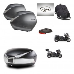 SHAD SH48 trunk + mounting bracket SH36 suitcases accessories TITANIUM PREMIUM KIT-481792