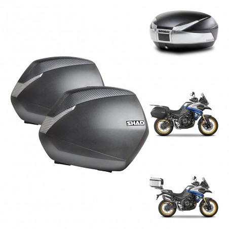SHAD Baul SH48 + soporte montaje maletas SH36 TITANIUM PREMIUM KIT-481809