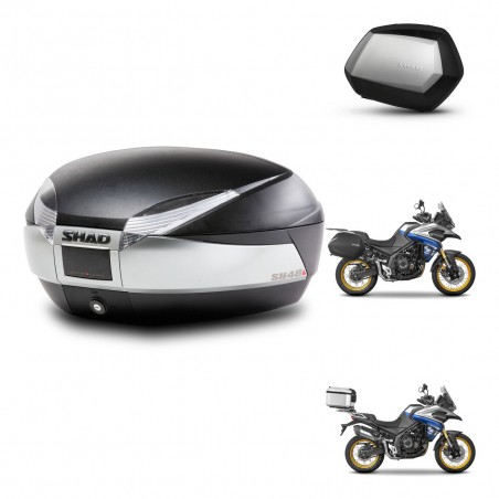 SHAD Maletas SH35 PREMIUM + soporte montaje baul SH48 TITANIUM KIT-481812