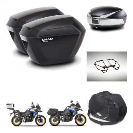 SHAD Baul SH48 + soporte montaje maletas sh23 accesorios TITANIUM PREMIUM KIT-481847
