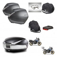 SHAD Baul SH48 + soporte montaje maletas SH36 accesorios TITANIUM PREMIUM KIT-481852