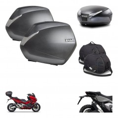 SHAD Baul SH48 + soporte montaje maletas SH36 accesorios DARK GREY PREMIUM KIT-481858