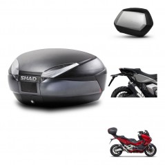SHAD SH35 PREMIUM suitcases + mounting bracket SH48 trunk DARK GREY KIT-481860