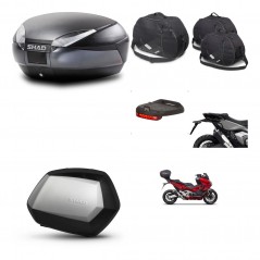 SHAD SH35 PREMIUM suitcases + mounting bracket SH48 trunk accessories DARK GREY KIT-481879