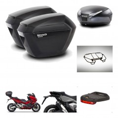 SHAD Baul SH48 + soporte montaje maletas sh23 accesorios DARK GREY PREMIUM KIT-481889
