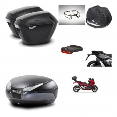 SHAD SH48 trunk + mounting bracket sh23 suitcases accessories DARK GREY PREMIUM KIT-481901