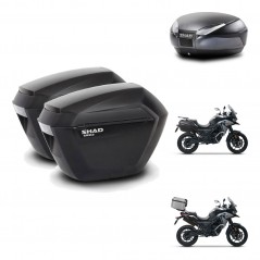 SHAD Baul SH48 + soporte montaje maletas sh23 DARK GREY PREMIUM KIT-481907
