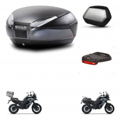 SHAD SH35 PREMIUM suitcases + mounting bracket SH48 trunk accessories DARK GREY KIT-481914