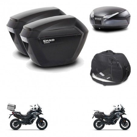 SHAD Baul SH48 + soporte montaje maletas sh23 accesorios DARK GREY PREMIUM KIT-481919