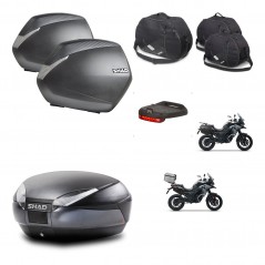 SHAD SH48 trunk + mounting bracket SH36 suitcases accessories DARK GREY PREMIUM KIT-481924