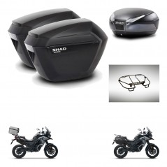 SHAD Baul SH48 + soporte montaje maletas sh23 accesorios DARK GREY PREMIUM KIT-481931