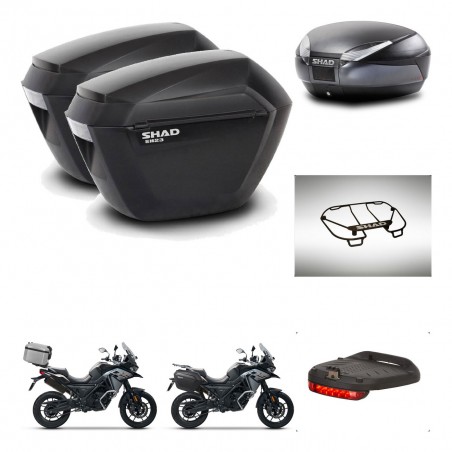 SHAD SH48 trunk + mounting bracket sh23 suitcases accessories DARK GREY PREMIUM KIT-481937