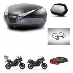 SHAD SH35 PREMIUM suitcases + mounting bracket SH48 trunk accessories DARK GREY KIT-481938