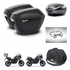 SHAD SH48 trunk + mounting bracket sh23 suitcases accessories DARK GREY PREMIUM KIT-481943