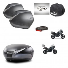 SHAD Baul SH48 + soporte montaje maletas SH36 accesorios DARK GREY PREMIUM KIT-481947