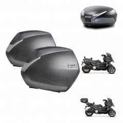 SHAD SH48 trunk + mounting bracket SH36 suitcases DARK GREY PREMIUM KIT-481953