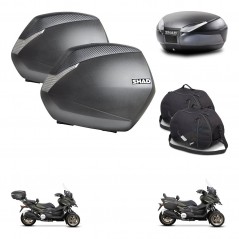 SHAD Baul SH48 + soporte montaje maletas SH36 accesorios DARK GREY PREMIUM KIT-481954
