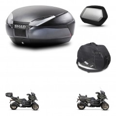SHAD SH35 PREMIUM suitcases + mounting bracket SH48 trunk accessories DARK GREY KIT-481968