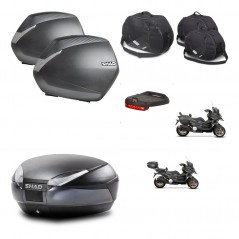 SHAD Baul SH48 + soporte montaje maletas SH36 accesorios DARK GREY PREMIUM KIT-481972