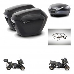SHAD Baul SH48 + soporte montaje maletas sh23 accesorios DARK GREY PREMIUM KIT-481979