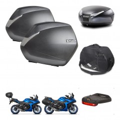 SHAD Baul SH48 + soporte montaje maletas SH36 accesorios DARK GREY PREMIUM KIT-482019