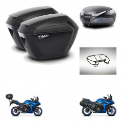 SHAD SH48 trunk + mounting bracket sh23 suitcases accessories DARK GREY PREMIUM KIT-482027