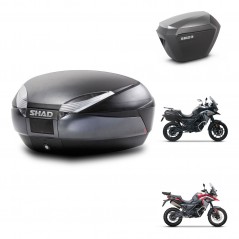 SHAD Maletas sh23 alu + soporte montaje baul SH48 DARK GREY PREMIUM KIT-482054