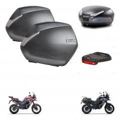 SHAD SH48 trunk + mounting bracket SH36 suitcases accessories DARK GREY PREMIUM KIT-482055
