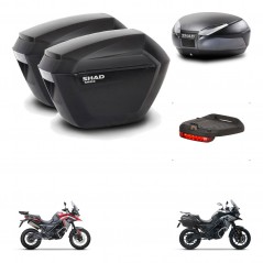 SHAD Baul SH48 + soporte montaje maletas sh23 accesorios DARK GREY PREMIUM KIT-482057