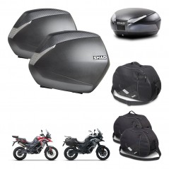 SHAD Baul SH48 + soporte montaje maletas SH36 accesorios DARK GREY PREMIUM KIT-482062