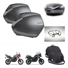 SHAD SH48 trunk + mounting bracket SH36 suitcases accessories DARK GREY PREMIUM KIT-482074