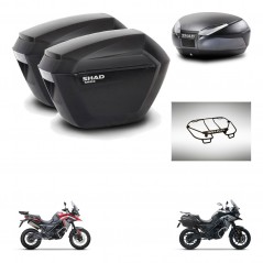 SHAD Baul SH48 + soporte montaje maletas sh23 accesorios DARK GREY PREMIUM KIT-482075
