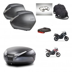 SHAD Baul SH48 + soporte montaje maletas SH36 accesorios DARK GREY PREMIUM KIT-482080