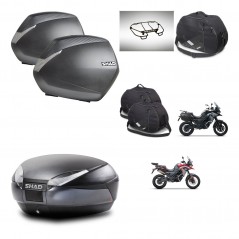 SHAD SH48 trunk + mounting bracket SH36 suitcases accessories DARK GREY PREMIUM KIT-482086