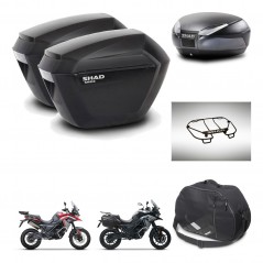 SHAD Baul SH48 + soporte montaje maletas sh23 accesorios DARK GREY PREMIUM KIT-482087