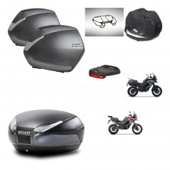 SHAD SH48 trunk + mounting bracket SH36 suitcases accessories DARK GREY PREMIUM KIT-482091