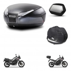 SHAD SH35 PREMIUM suitcases + mounting bracket SH48 trunk accessories DARK GREY KIT-482112